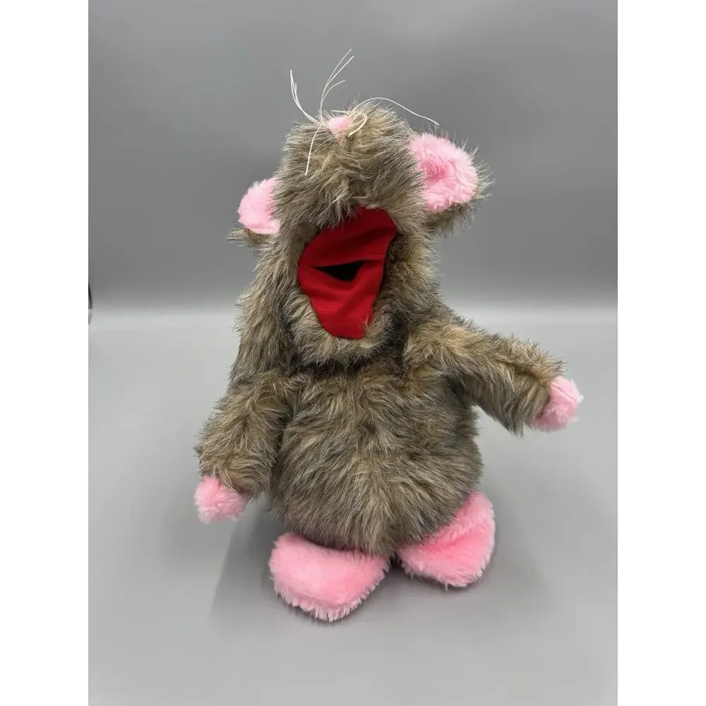 Vintage Playful Puppets That Swallow MOUSE Rat Full Body Hand Puppet Plush USA